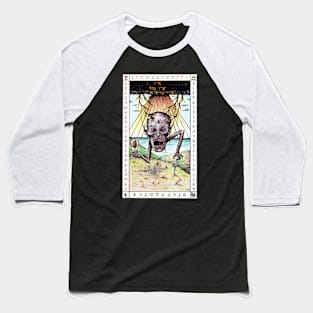 Wretched Fool Horror Card Baseball T-Shirt